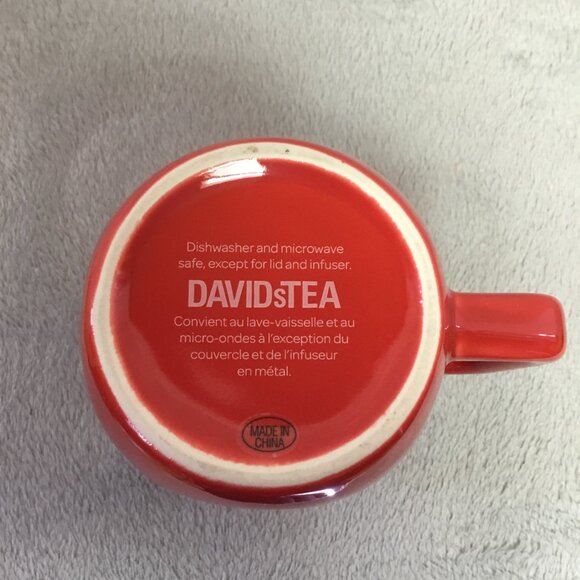 David’s Tea Mason Jar Style Red Mug - Picture 4 of 4